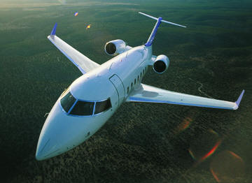 Challenger 605 jet